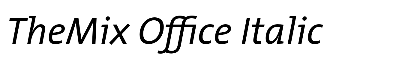 TheMix Office Italic